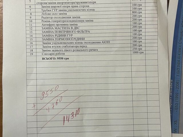 Черный БМВ Х5, объемом двигателя 4.4 л и пробегом 314 тыс. км за 7300 $, фото 16 на Automoto.ua