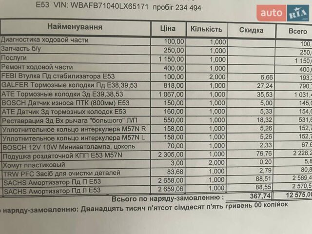 Черный БМВ Х5, объемом двигателя 2.99 л и пробегом 360 тыс. км за 13500 $, фото 38 на Automoto.ua