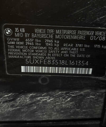 Черный БМВ Х5, объемом двигателя 4.8 л и пробегом 360 тыс. км за 9000 $, фото 15 на Automoto.ua