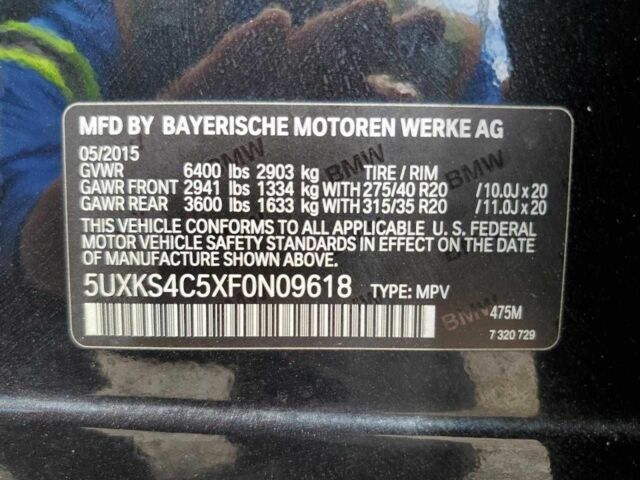 Черный БМВ Х5, объемом двигателя 0 л и пробегом 62 тыс. км за 8000 $, фото 13 на Automoto.ua