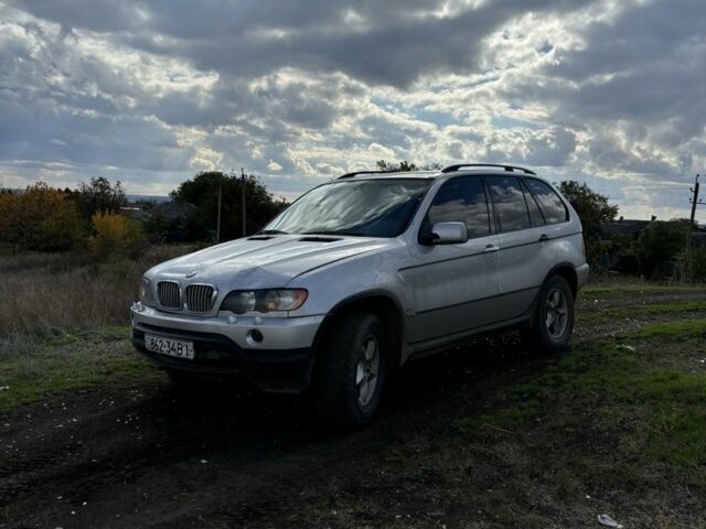 Серый БМВ Х5, объемом двигателя 3 л и пробегом 200 тыс. км за 4600 $, фото 1 на Automoto.ua