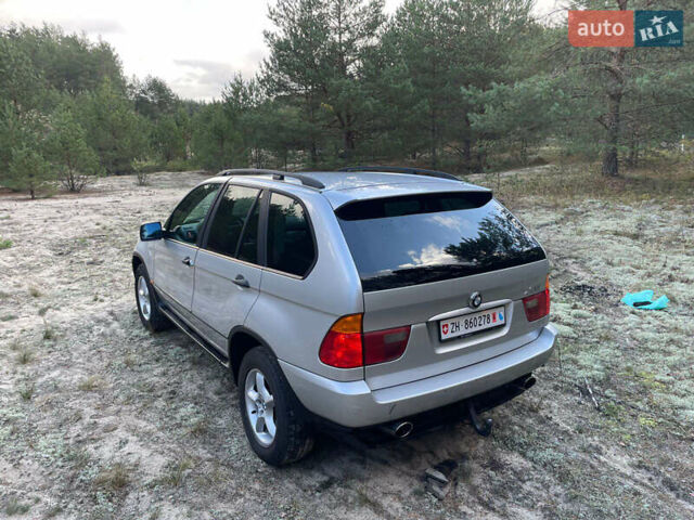 Серый БМВ Х5, объемом двигателя 3 л и пробегом 380 тыс. км за 5000 $, фото 5 на Automoto.ua
