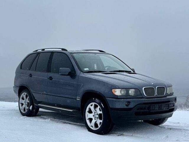 Серый БМВ Х5, объемом двигателя 3 л и пробегом 300 тыс. км за 6000 $, фото 2 на Automoto.ua