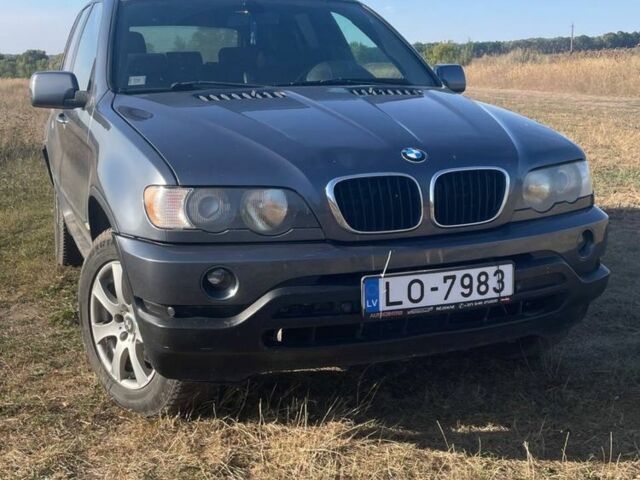 Серый БМВ Х5, объемом двигателя 3 л и пробегом 320 тыс. км за 4500 $, фото 1 на Automoto.ua