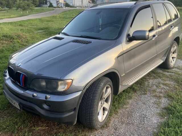 Серый БМВ Х5, объемом двигателя 3 л и пробегом 420 тыс. км за 9000 $, фото 1 на Automoto.ua