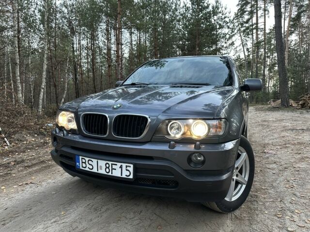 Серый БМВ Х5, объемом двигателя 3 л и пробегом 380 тыс. км за 5900 $, фото 1 на Automoto.ua