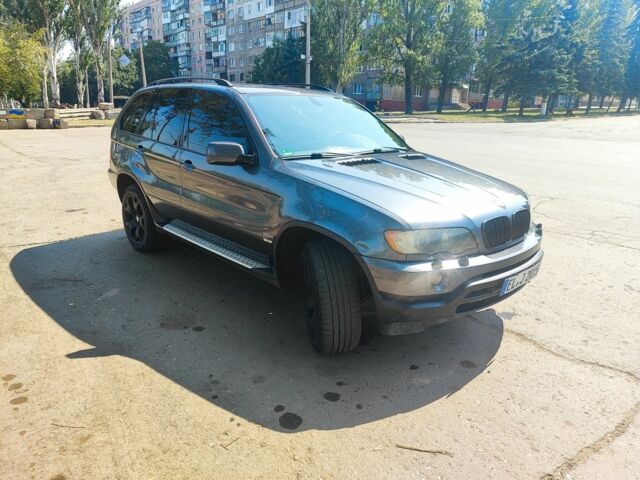 Серый БМВ Х5, объемом двигателя 3 л и пробегом 316 тыс. км за 5700 $, фото 2 на Automoto.ua