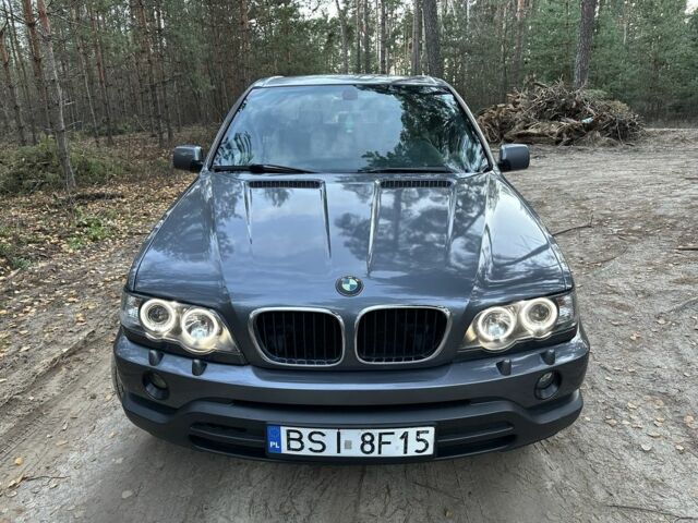 Серый БМВ Х5, объемом двигателя 3 л и пробегом 380 тыс. км за 5900 $, фото 2 на Automoto.ua
