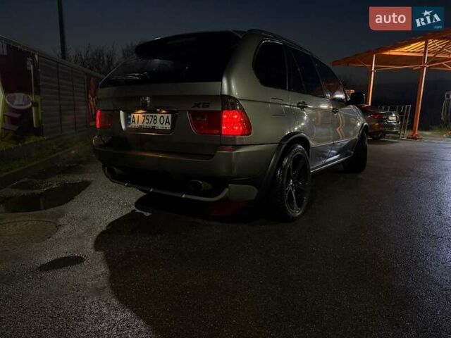 Серый БМВ Х5, объемом двигателя 3 л и пробегом 210 тыс. км за 11500 $, фото 1 на Automoto.ua