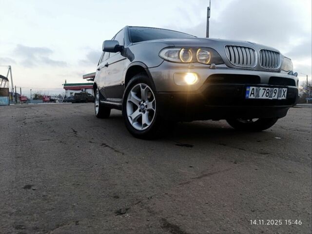 Серый БМВ Х5, объемом двигателя 3 л и пробегом 300 тыс. км за 6000 $, фото 2 на Automoto.ua