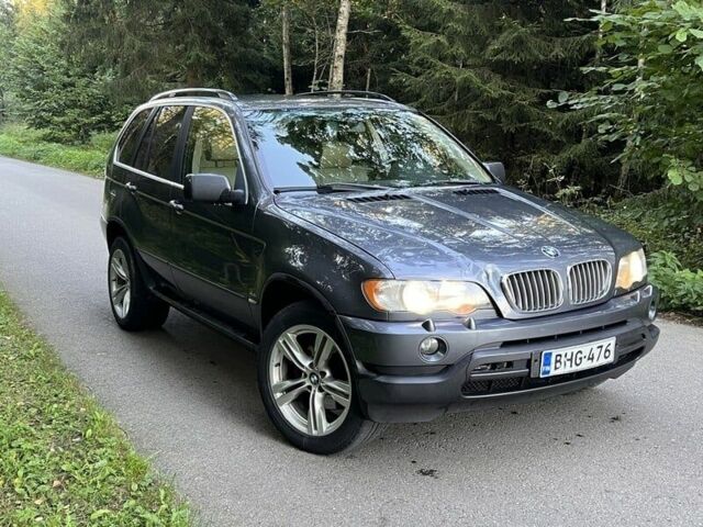 Серый БМВ Х5, объемом двигателя 3 л и пробегом 218 тыс. км за 4000 $, фото 1 на Automoto.ua