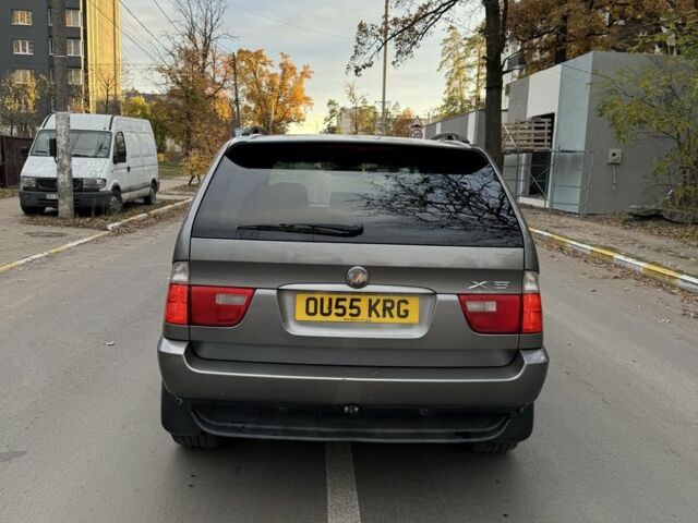 Серый БМВ Х5, объемом двигателя 3 л и пробегом 280 тыс. км за 4500 $, фото 3 на Automoto.ua