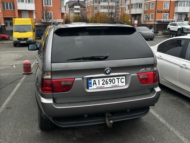 Серый БМВ Х5, объемом двигателя 3 л и пробегом 219 тыс. км за 6000 $, фото 4 на Automoto.ua