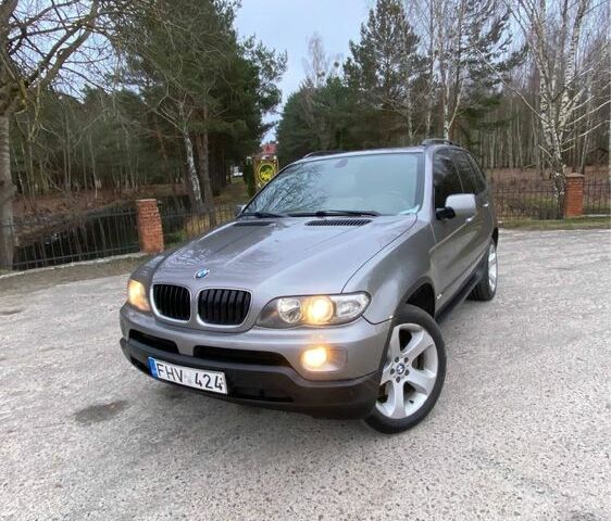 Серый БМВ Х5, объемом двигателя 3 л и пробегом 350 тыс. км за 6000 $, фото 1 на Automoto.ua