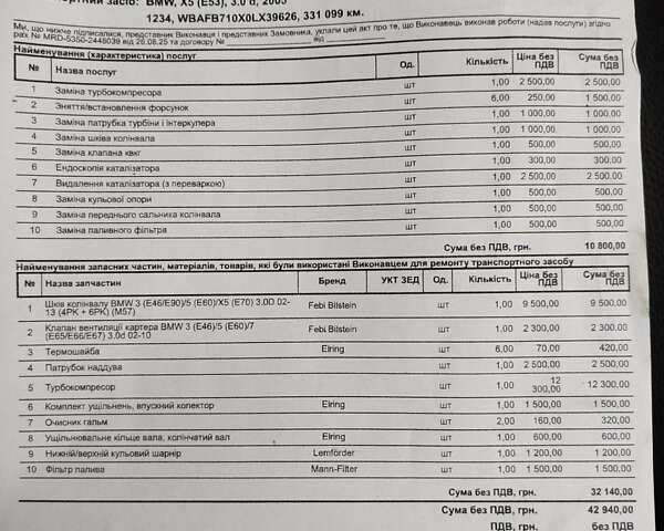 Серый БМВ Х5, объемом двигателя 3 л и пробегом 336 тыс. км за 13000 $, фото 37 на Automoto.ua