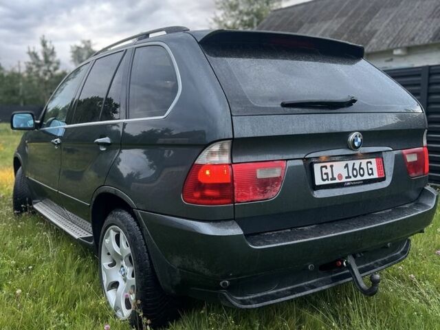 Серый БМВ Х5, объемом двигателя 3 л и пробегом 350 тыс. км за 5800 $, фото 3 на Automoto.ua
