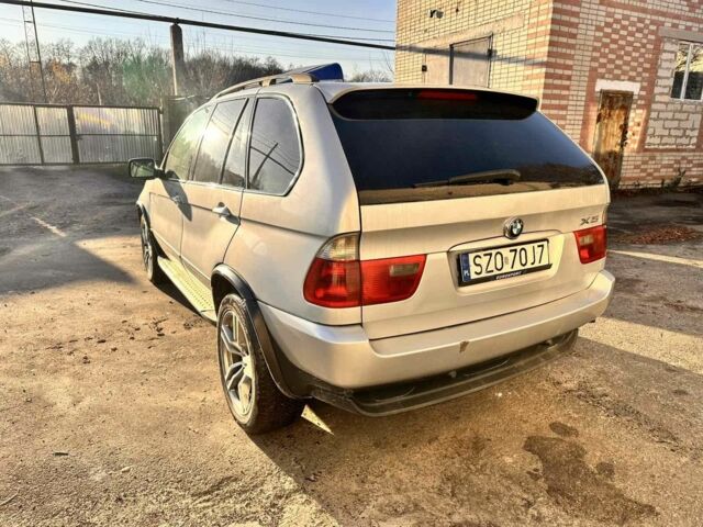 Серый БМВ Х5, объемом двигателя 3 л и пробегом 350 тыс. км за 5700 $, фото 2 на Automoto.ua