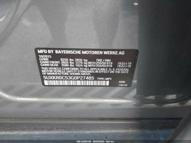 Сірий БМВ Х5, об'ємом двигуна 3 л та пробігом 54 тис. км за 6400 $, фото 8 на Automoto.ua
