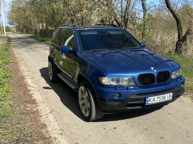 Синий БМВ Х5, объемом двигателя 4.4 л и пробегом 3 тыс. км за 8500 $, фото 1 на Automoto.ua