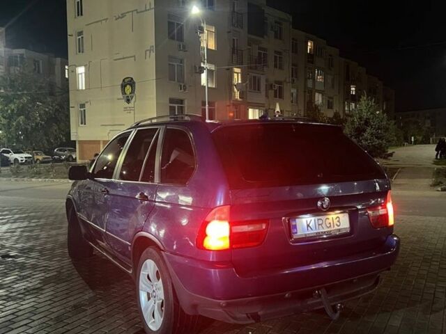 Синий БМВ Х5, объемом двигателя 3 л и пробегом 400 тыс. км за 4700 $, фото 4 на Automoto.ua