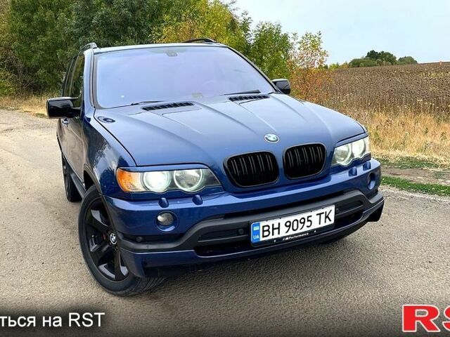 Синий БМВ Х5, объемом двигателя 4.4 л и пробегом 325 тыс. км за 7000 $, фото 1 на Automoto.ua