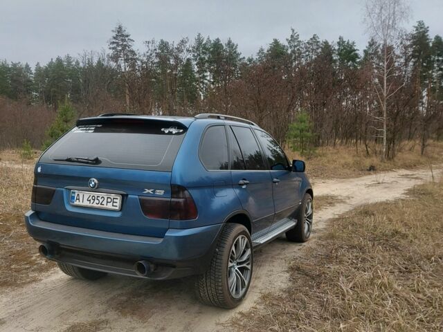 Синий БМВ Х5, объемом двигателя 3 л и пробегом 370 тыс. км за 7600 $, фото 2 на Automoto.ua