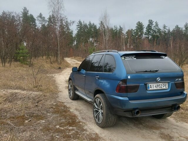 Синий БМВ Х5, объемом двигателя 3 л и пробегом 370 тыс. км за 7600 $, фото 3 на Automoto.ua