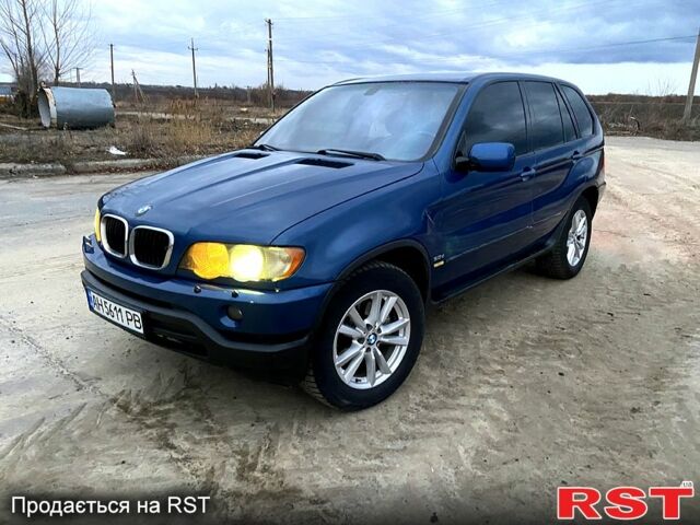 Синий БМВ Х5, объемом двигателя 2.9 л и пробегом 420 тыс. км за 7800 $, фото 3 на Automoto.ua