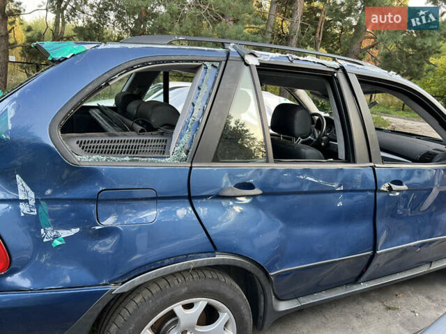 Синий БМВ Х5, объемом двигателя 3 л и пробегом 10 тыс. км за 5100 $, фото 3 на Automoto.ua