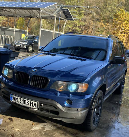 Синій БМВ Х5, об'ємом двигуна 4.4 л та пробігом 259 тис. км за 10000 $, фото 1 на Automoto.ua