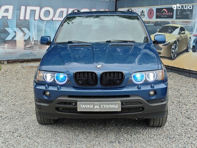 Синий БМВ Х5, объемом двигателя 4.4 л и пробегом 383 тыс. км за 7500 $, фото 1 на Automoto.ua