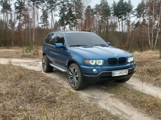 Синий БМВ Х5, объемом двигателя 3 л и пробегом 370 тыс. км за 7600 $, фото 1 на Automoto.ua