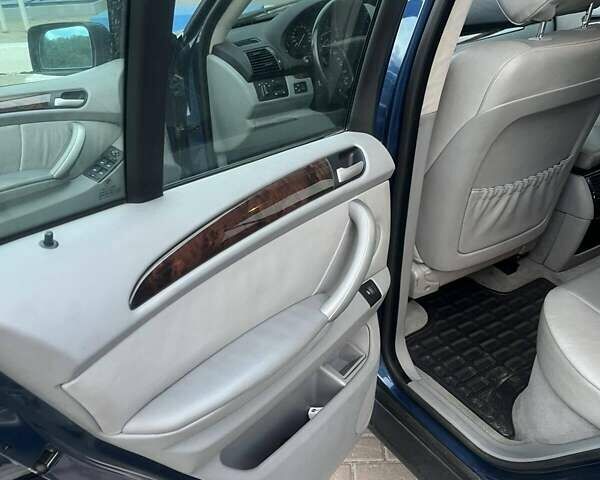Синий БМВ Х5, объемом двигателя 3 л и пробегом 173 тыс. км за 8800 $, фото 4 на Automoto.ua