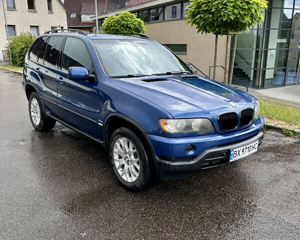 Синий БМВ Х5, объемом двигателя 3 л и пробегом 318 тыс. км за 7034 $, фото 1 на Automoto.ua