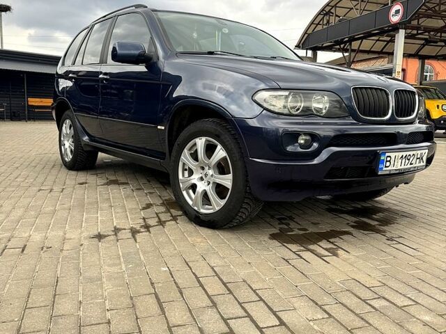 Синий БМВ Х5, объемом двигателя 3 л и пробегом 442 тыс. км за 10500 $, фото 3 на Automoto.ua