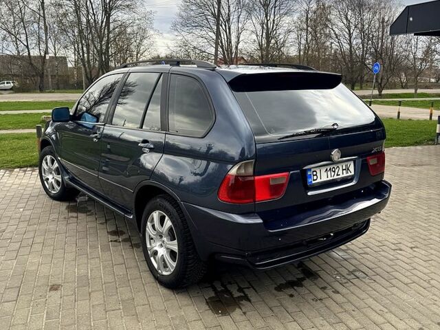 Синий БМВ Х5, объемом двигателя 3 л и пробегом 442 тыс. км за 10500 $, фото 6 на Automoto.ua