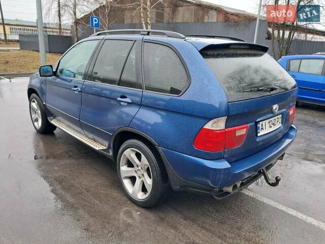 Синий БМВ Х5, объемом двигателя 4.4 л и пробегом 340 тыс. км за 6200 $, фото 4 на Automoto.ua