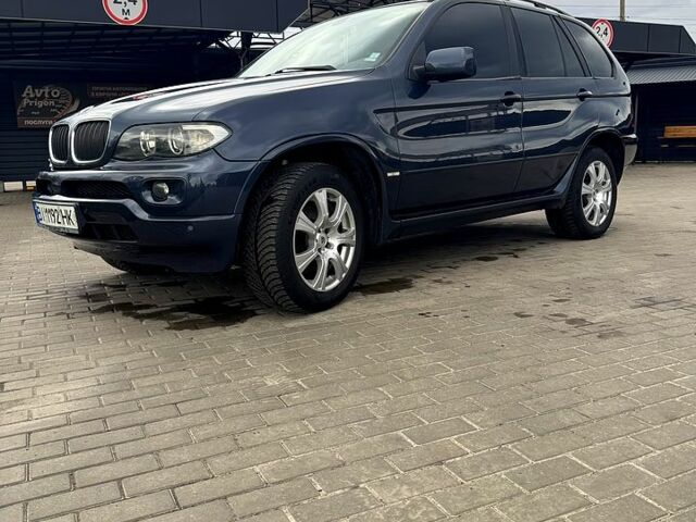 Синий БМВ Х5, объемом двигателя 3 л и пробегом 442 тыс. км за 10500 $, фото 1 на Automoto.ua