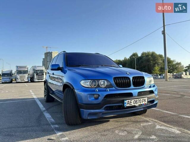Синий БМВ Х5, объемом двигателя 4.8 л и пробегом 290 тыс. км за 12500 $, фото 1 на Automoto.ua