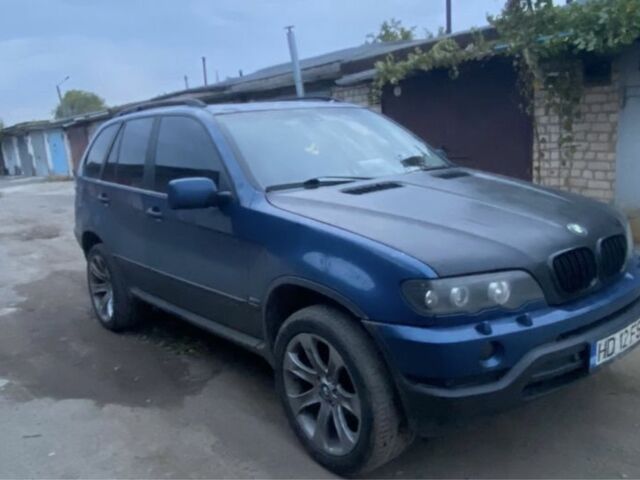 Синій БМВ Х5, об'ємом двигуна 3 л та пробігом 260 тис. км за 4800 $, фото 1 на Automoto.ua