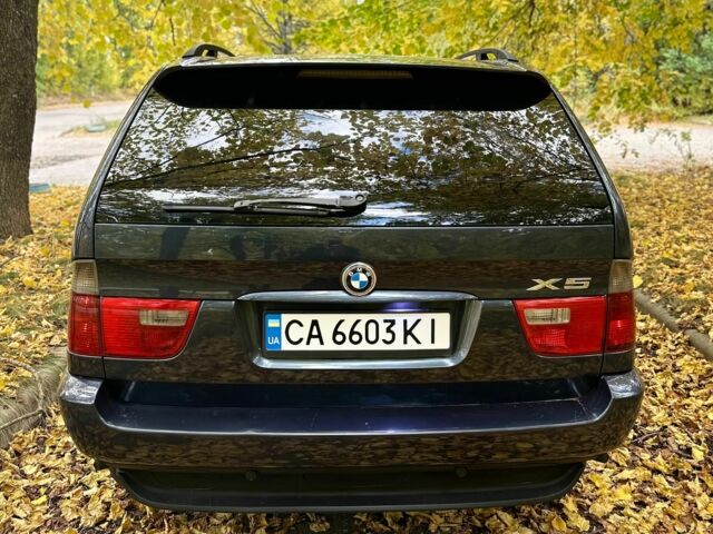 Синий БМВ Х5, объемом двигателя 3 л и пробегом 340 тыс. км за 9500 $, фото 3 на Automoto.ua