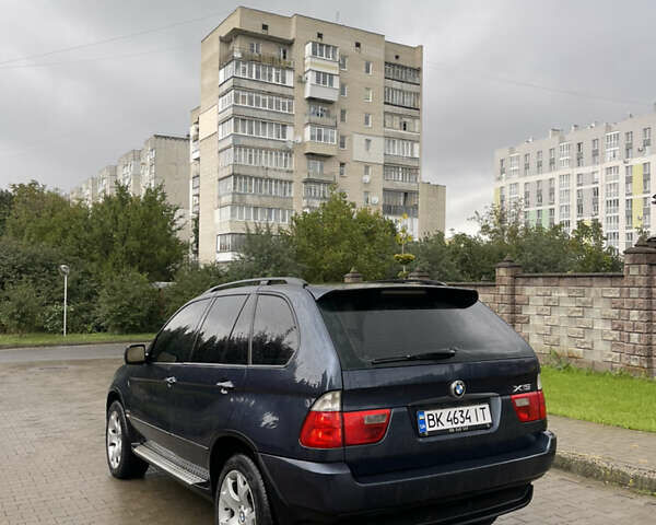 Синий БМВ Х5, объемом двигателя 3 л и пробегом 380 тыс. км за 9500 $, фото 3 на Automoto.ua