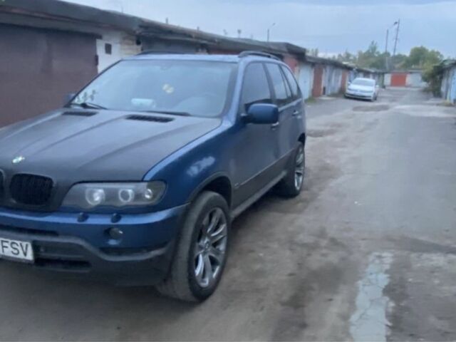 Синій БМВ Х5, об'ємом двигуна 3 л та пробігом 260 тис. км за 4800 $, фото 3 на Automoto.ua