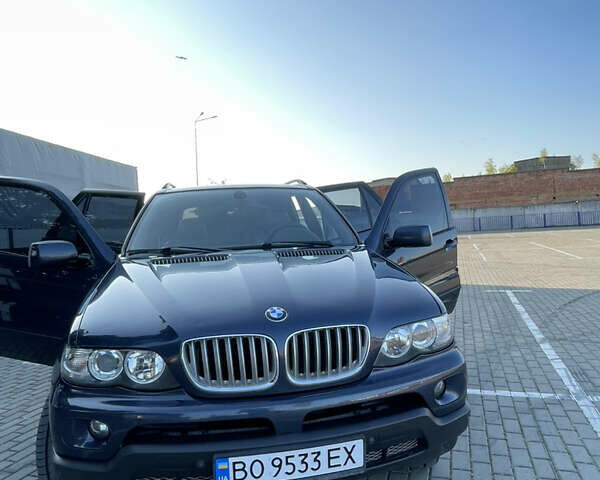 Синий БМВ Х5, объемом двигателя 3 л и пробегом 380 тыс. км за 12000 $, фото 3 на Automoto.ua