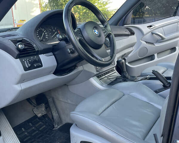 Синий БМВ Х5, объемом двигателя 3 л и пробегом 380 тыс. км за 12000 $, фото 44 на Automoto.ua