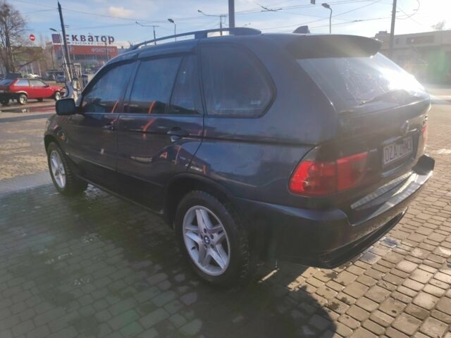 Синий БМВ Х5, объемом двигателя 3 л и пробегом 342 тыс. км за 5700 $, фото 2 на Automoto.ua