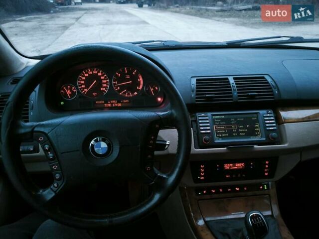 Синий БМВ Х5, объемом двигателя 3 л и пробегом 420 тыс. км за 5100 $, фото 2 на Automoto.ua