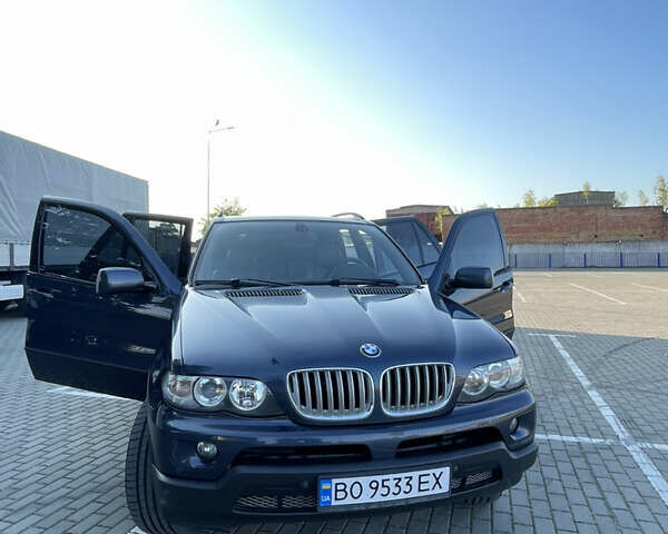 Синий БМВ Х5, объемом двигателя 3 л и пробегом 380 тыс. км за 12000 $, фото 2 на Automoto.ua