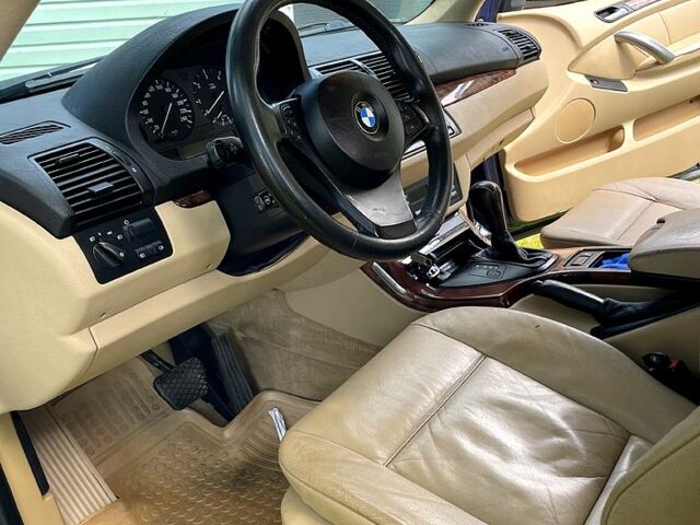 Синий БМВ Х5, объемом двигателя 3 л и пробегом 370 тыс. км за 10000 $, фото 9 на Automoto.ua