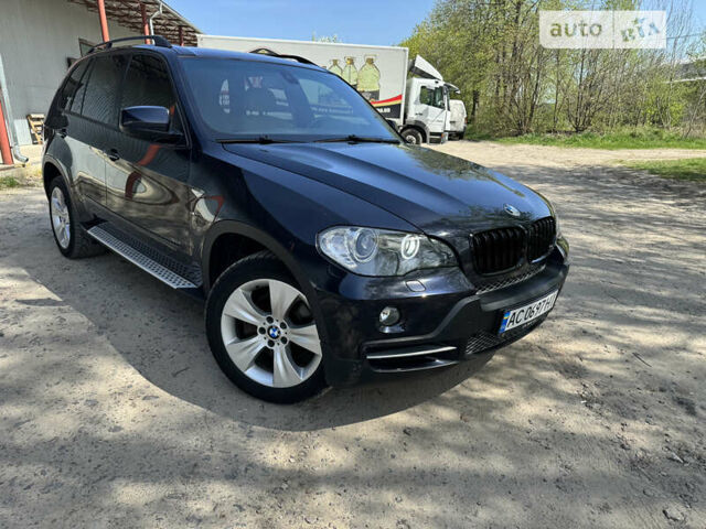 Синий БМВ Х5, объемом двигателя 3 л и пробегом 208 тыс. км за 14999 $, фото 1 на Automoto.ua